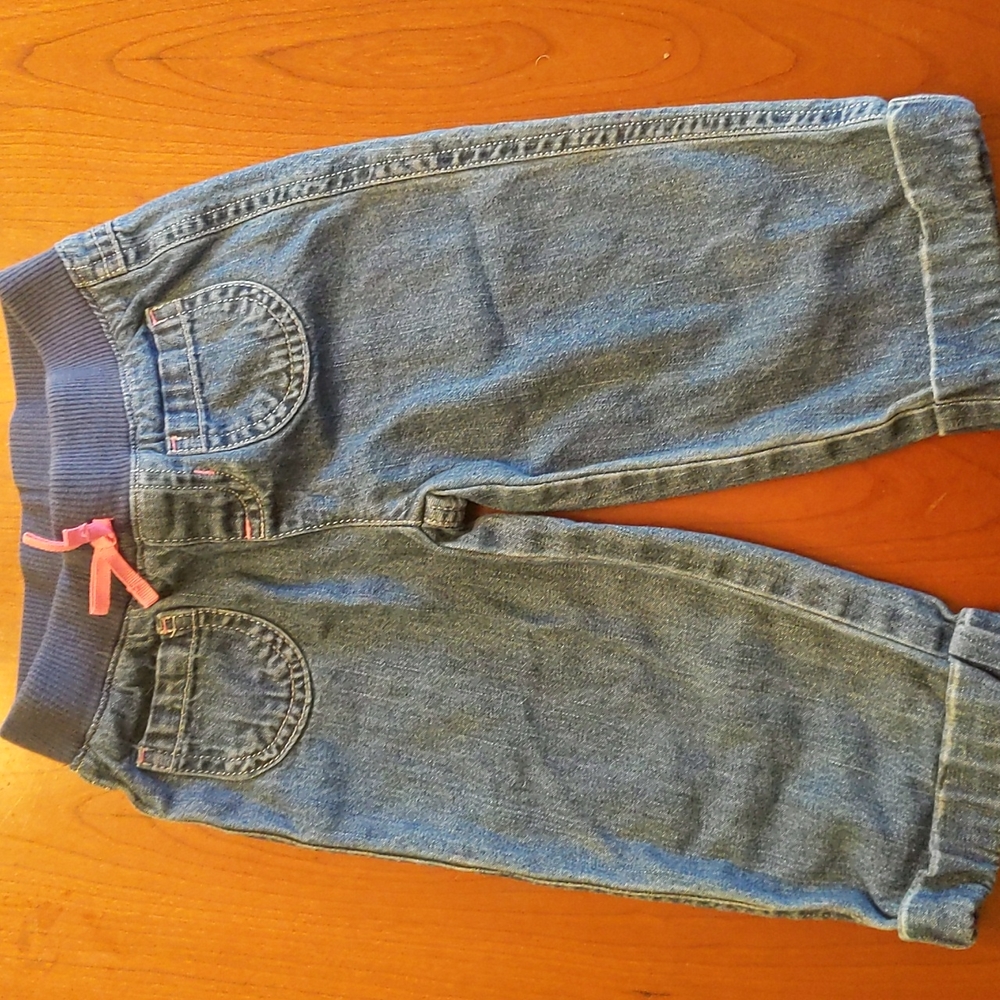 Jumping Beans crop jean pant with elastic waist size 4